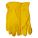 LEATHER GLOVES, ELASTIC CUFF, GUNN CUT, WING THUMB, UNLINED, L/SZ 9, AMBER, DEERSKIN, PR