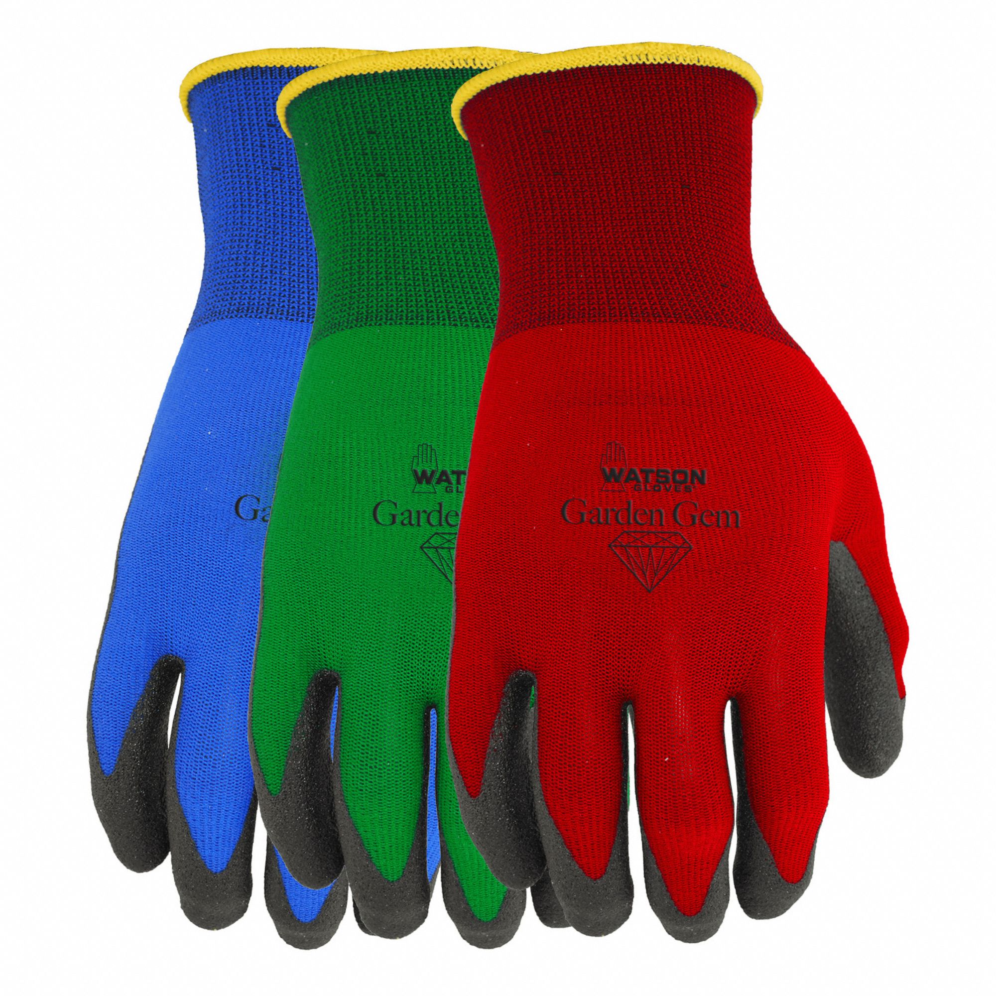 LADIES GLOVES, SEAMLESS KNIT, SZ L, POLYESTER/COTTON/PVC, PR