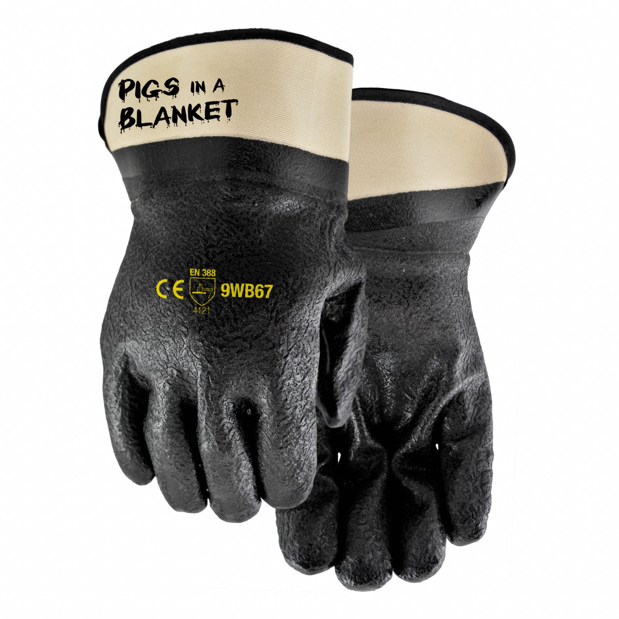 NITRILE/PVC BLEND THINSULATE LINED GLOVES, OS, BLACK, 0.65-GM, NITRILE/PVC