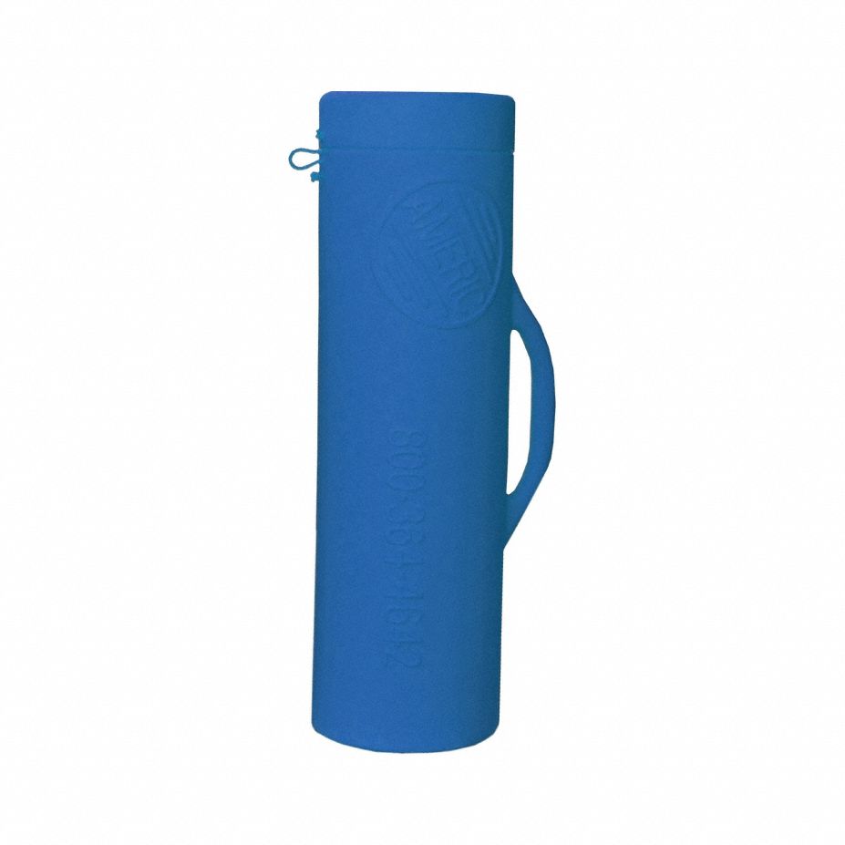 Duct Carrier: 34 in Lg, 10 in Outlet Dia, For Use With 12 in Ducting/8 in Ducting, Blue
