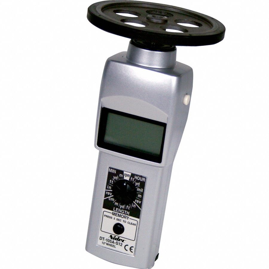 Tachometer: +/-0.006% RPM Accuracy, 1 RPM, 25, 000 RPM Max Contact RPM, Included, NIST