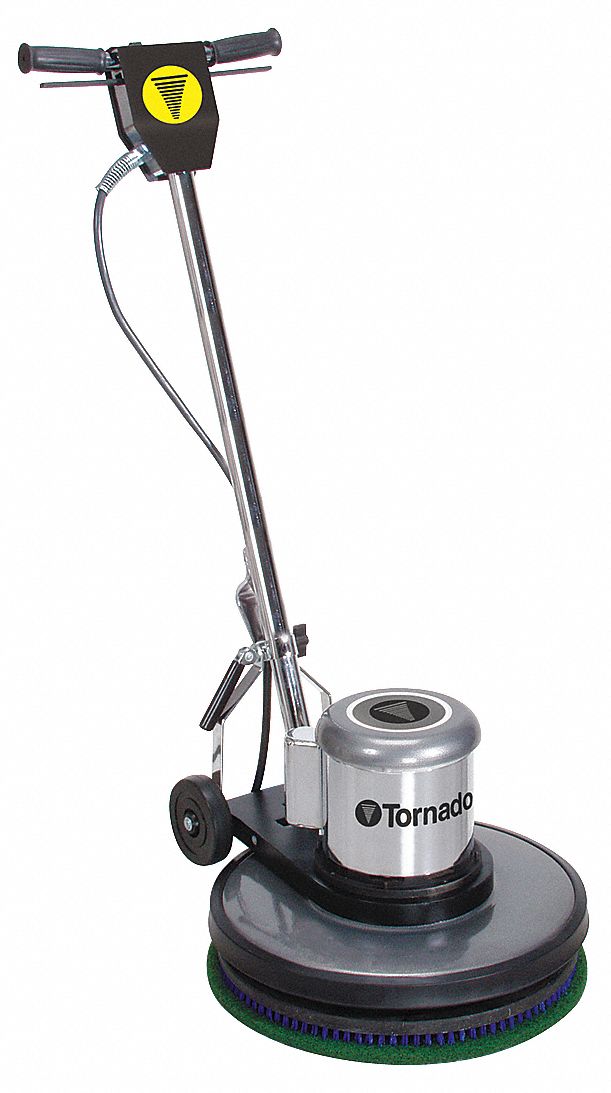 TORNADO Floor Scrubber, Single, 20 In, 1.5HP, 175rpm - 21YG51 ...