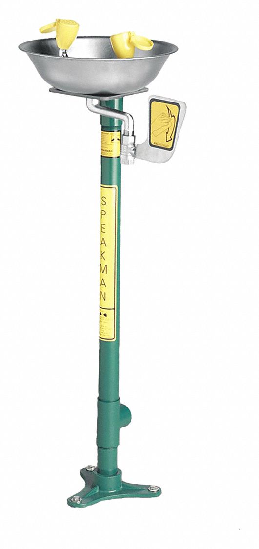 Eye/Face Wash Station, Pedestal, SS