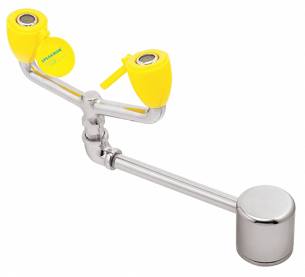 Eyewash Tabletop Chrome Push Handle