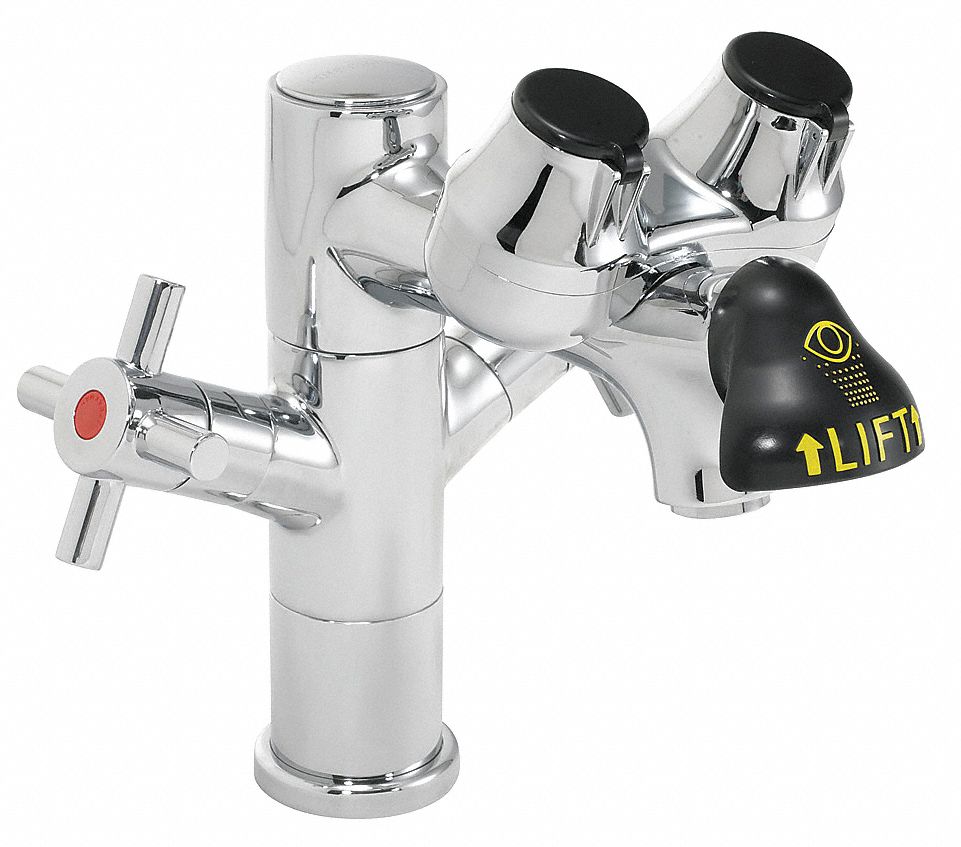 Eye/Face Wash Station, Counter, Chrome