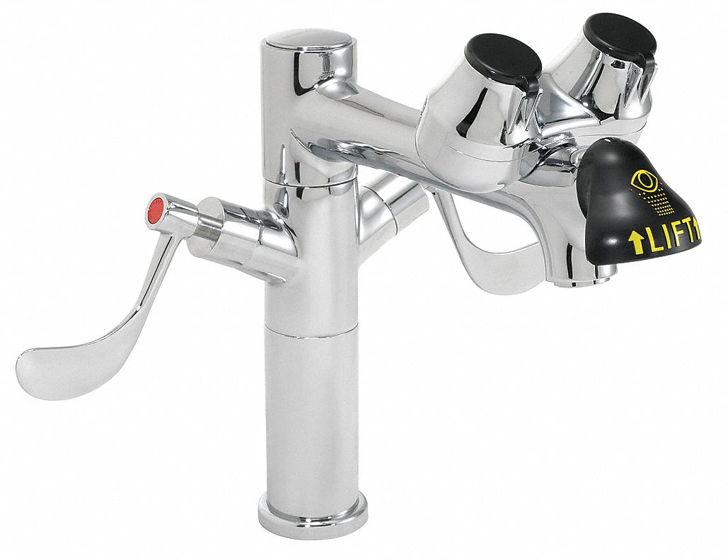 Eye/Face Wash Station, Counter, Chrome