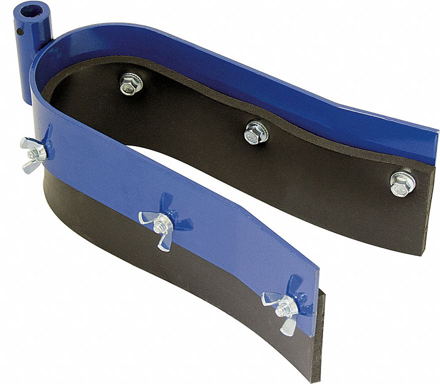 KRAFT TOOL Crack Squeegee Neoprene Blade, 20 in Blade Wd, Steel Frame