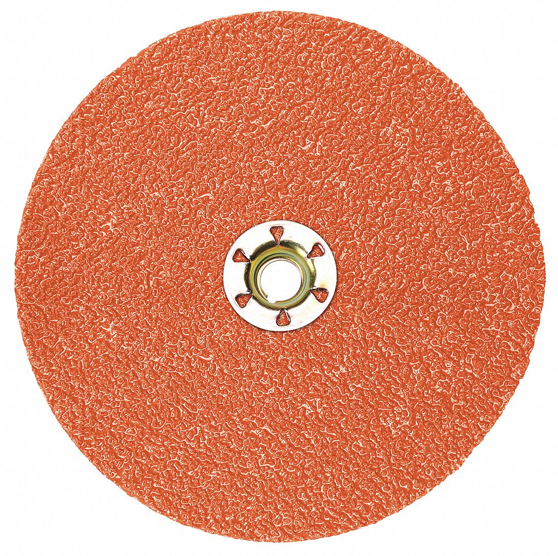FIBER DISC,CERAMIC,5 IN DIA,12,000 RPM