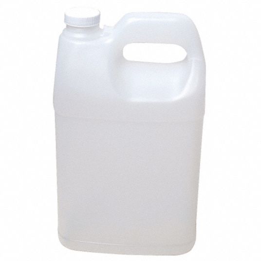 128 oz (1 Gallon) Brown HDPE Plastic Industrial Round Bottle, 38-400, 4x1,  120 Gram, Kraft Box