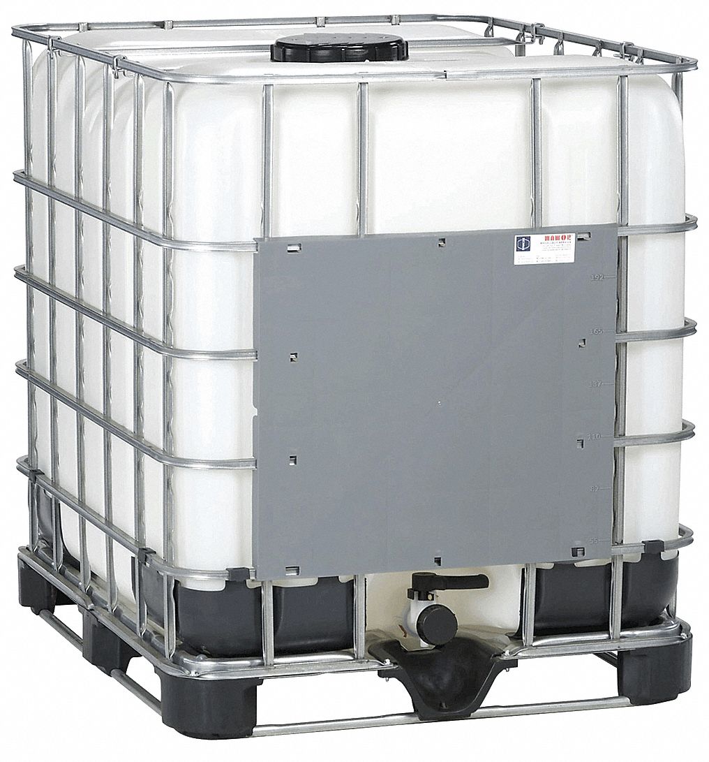 GRAINGER APPROVED IBC Tote 39 1/2 in x 53 3/4 in x 47 1/4 in, GC330, 2