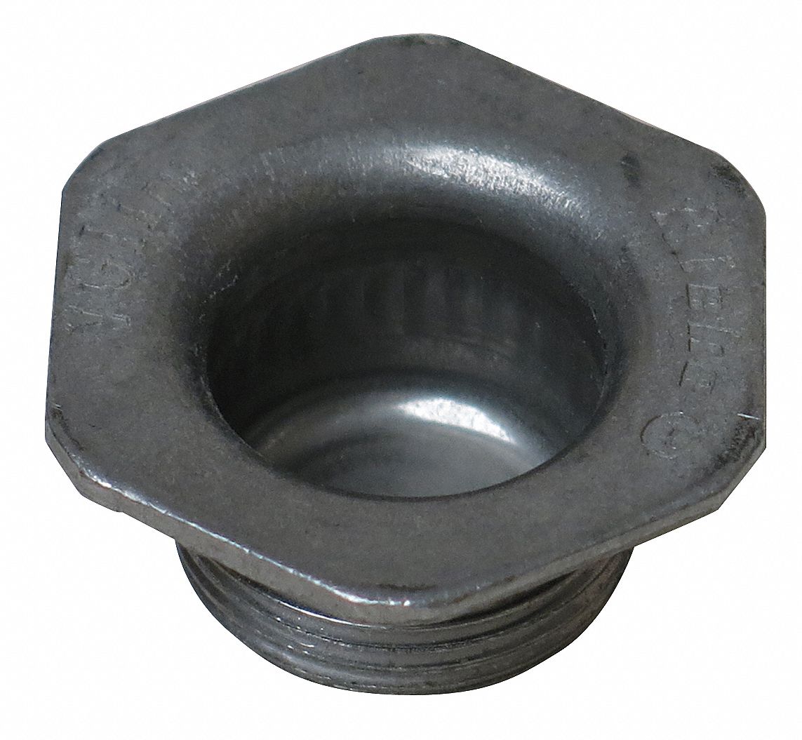 Drum Plug: NPT, Non-Locking, Steel, Uncoated, 3/4 in Outside Dia, Gray, 10