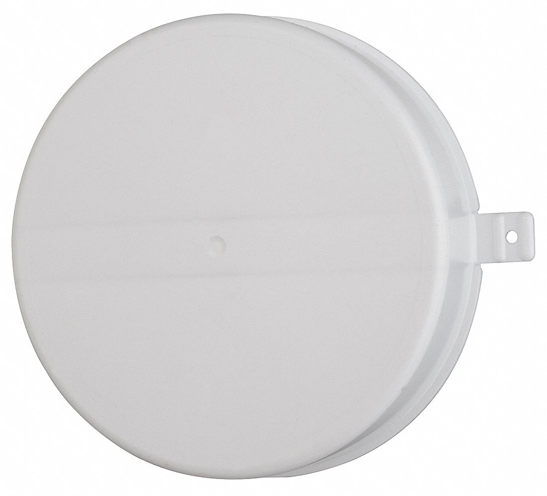 Drum Plug Capseal: For Round Plug Head Shape, Snap On, 2 in For Plug Size, White, 10