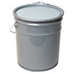 GRAINGER APPROVED 51501 Pail,Screw Top,Round,10.7 gal,HDPE,White 