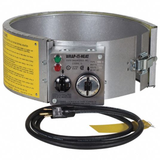 GRAINGER APPROVED Pail Heater, Electric, 1500750375 Watts, 5 gal, 120