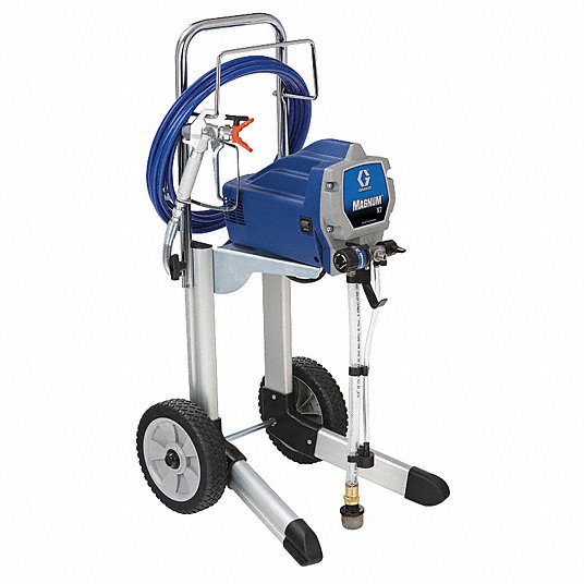 Airless Paint Sprayer: 5/8 hp HP, 0.31 gpm Flow Rate, 3,000 psi Op Pressure, 1 Guns Supported