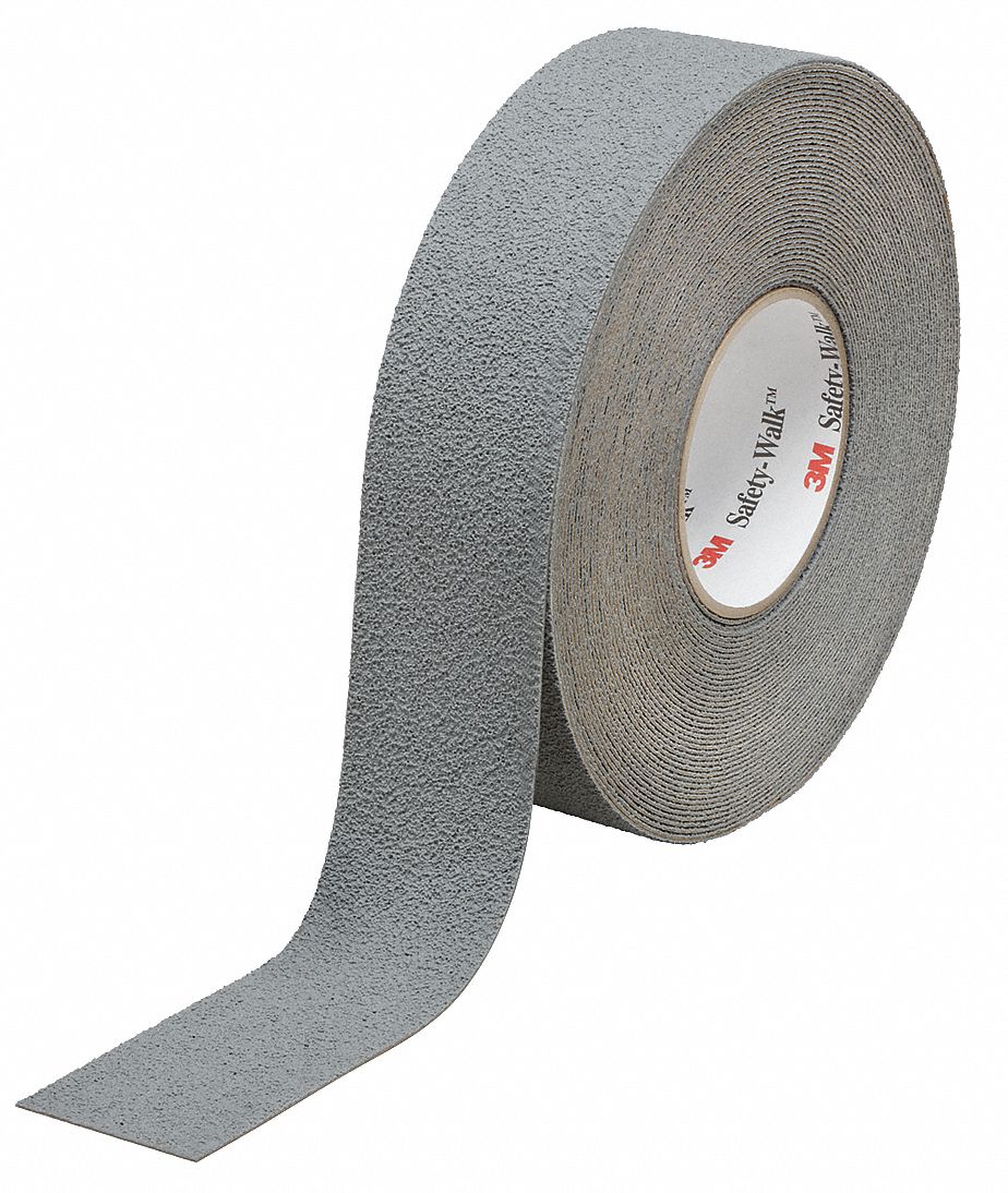 3M Solid Gray AntiSlip Tape, 1 in x 60 ft, Proprietary Grit Non