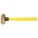 BRASS MALLET, FIBREGLASS HANDLE, TEXTURED GRIP, 3 LB HEAD WT, 1½ IN DIA, 3¾ IN HEAD L