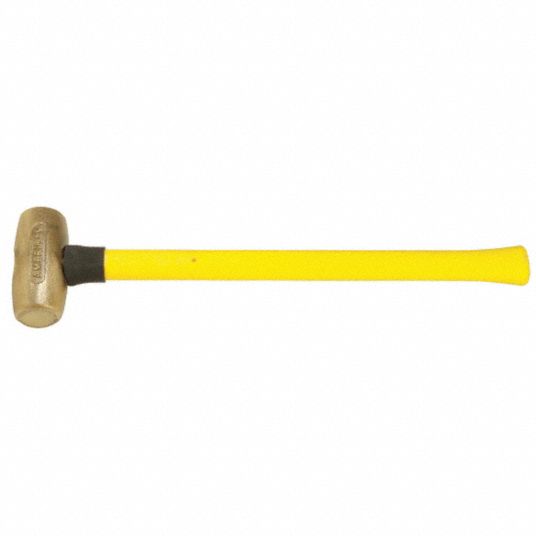 Fiberglass Handle, Textured Grip, Brass Mallet - 21YT94