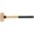 SOFT-FACE SLEDGE HAMMER, BRASS, WOOD HANDLE, 8 LB HEAD WT, 3 IN DIA, 26 IN OVERALL L, TEXTURED GRIP