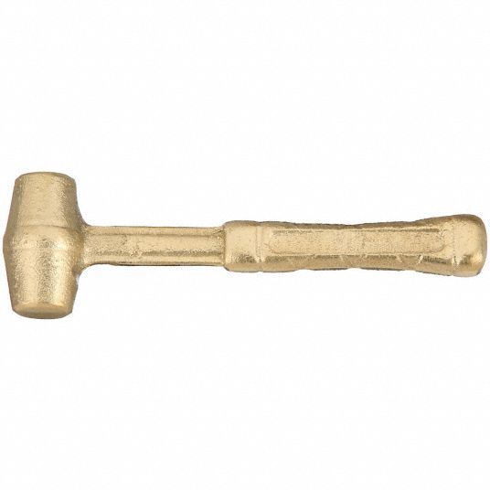 3 lb Brass Hammer, 1 3/4 face