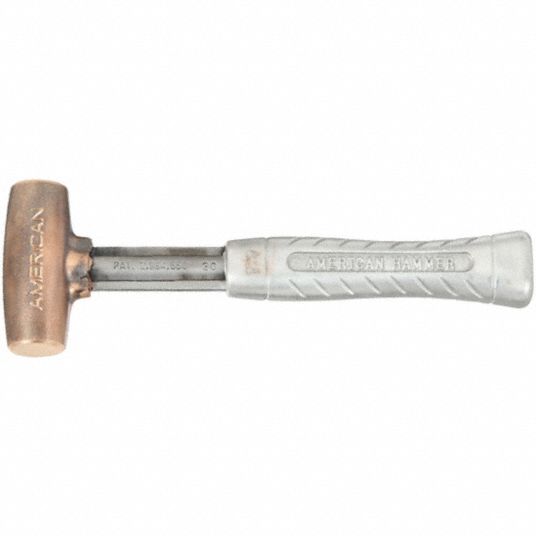 Aluminum Handle, Ribbed Grip, Bronze Mallet - 21YU15