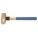BRONZE MALLET, WOOD HANDLE, TEXTURED GRIP, 5 LB HEAD WT, 2 IN DIA, 3 1/4 IN HEAD L