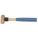 BRONZE MALLET, WOOD HANDLE, TEXTURED GRIP, 1½ LB HEAD WT, 1¼ IN DIA, 3¼ IN HEAD L