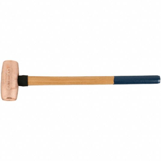 Cilia Buiten aardolie Copper, Wood Handle, Soft-Face Sledge Hammer - 21YU57|AM8CUWG - Grainger