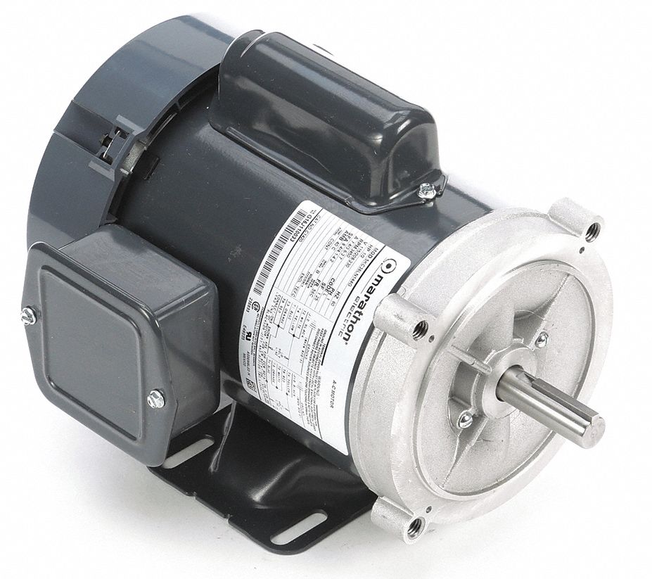 MARATHON MOTORS General Purpose Motor, 1/2 HP, CapacitorStart, Nameplate RPM 3,450, Voltage 115