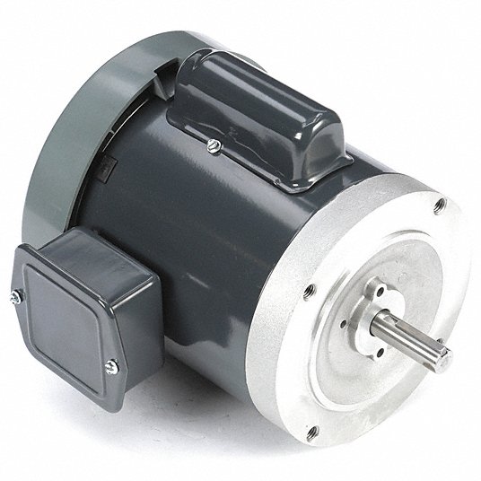 General Purpose Motor: Totally Enclosed Fan-Cooled, Face Mount, 1/2 HP, 115/230V AC