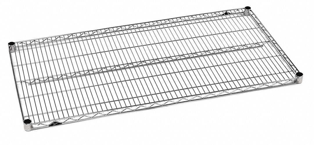 WIRE SHELF, 36 IN X 24 IN, 1 SHELF, SPLIT SLEEVE, 800 LB LOAD CAPACITY, DRY/HARSH/WET