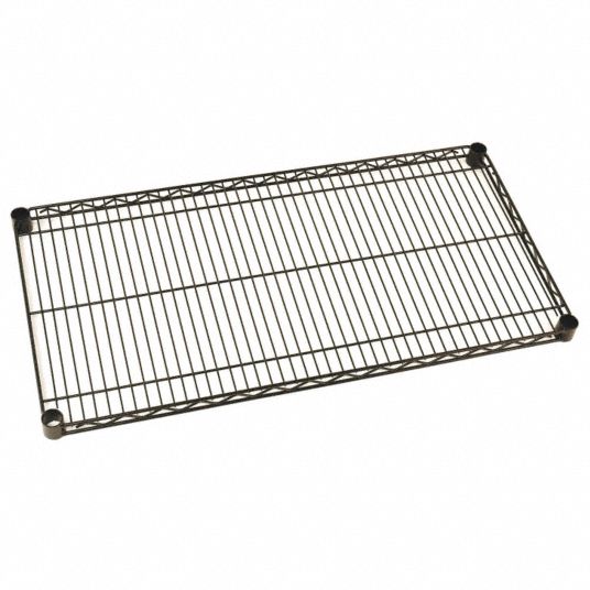 METRO, 48 in x 24 in, 1 Shelves, Wire Shelf - 21Z905|2448NBL - Grainger