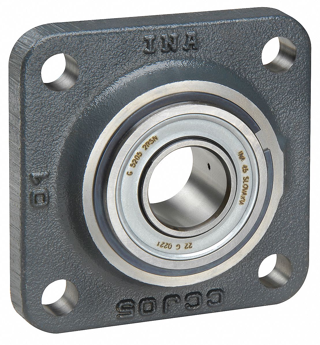 INA 4-Bolt Flange Bearing With Ball Bearing Insert And 25 Mm Bore Dia ...