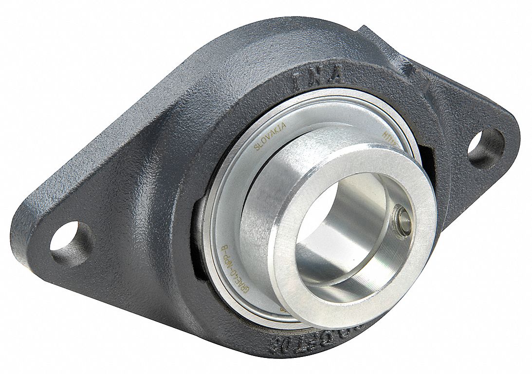 Ina Radial Ball 50 Mm Bore 2 Bolt Flange Bearing 21zg38pcft50 Grainger 7546