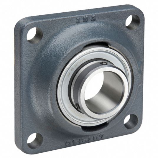 INA 4-Bolt Flange Bearing with Ball Bearing Insert and 45 mm Bore Dia ...