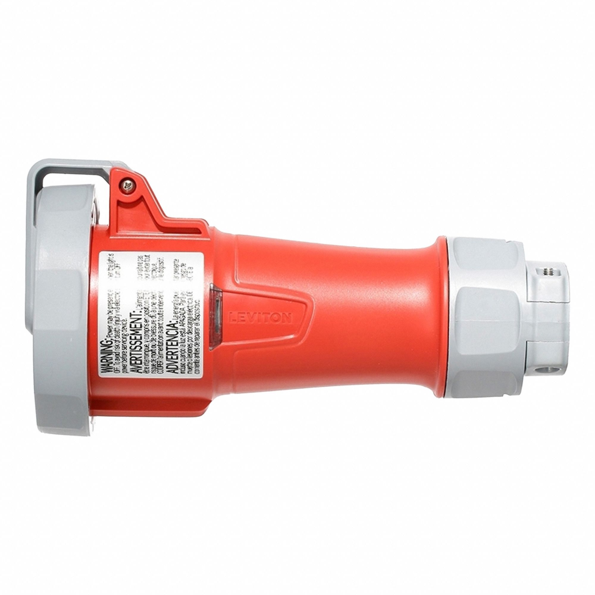 Pin and Sleeve Connector: 30 A, 480V AC, 7 1/2 hp Horsepower Rating, IEC Grounding