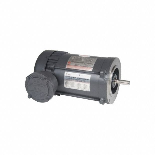 Hazardous Location Motor: Division I, Class I/Class II, C-Face, 1 hp Horsepower, Auto