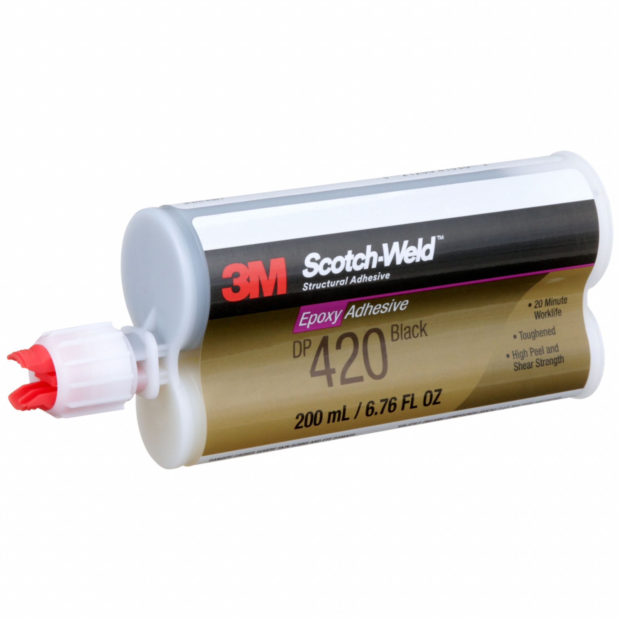 3m Epoxy Adhesive: Dp 420, Ambient Cured, 200 Ml, Dual-cartridge, Black 