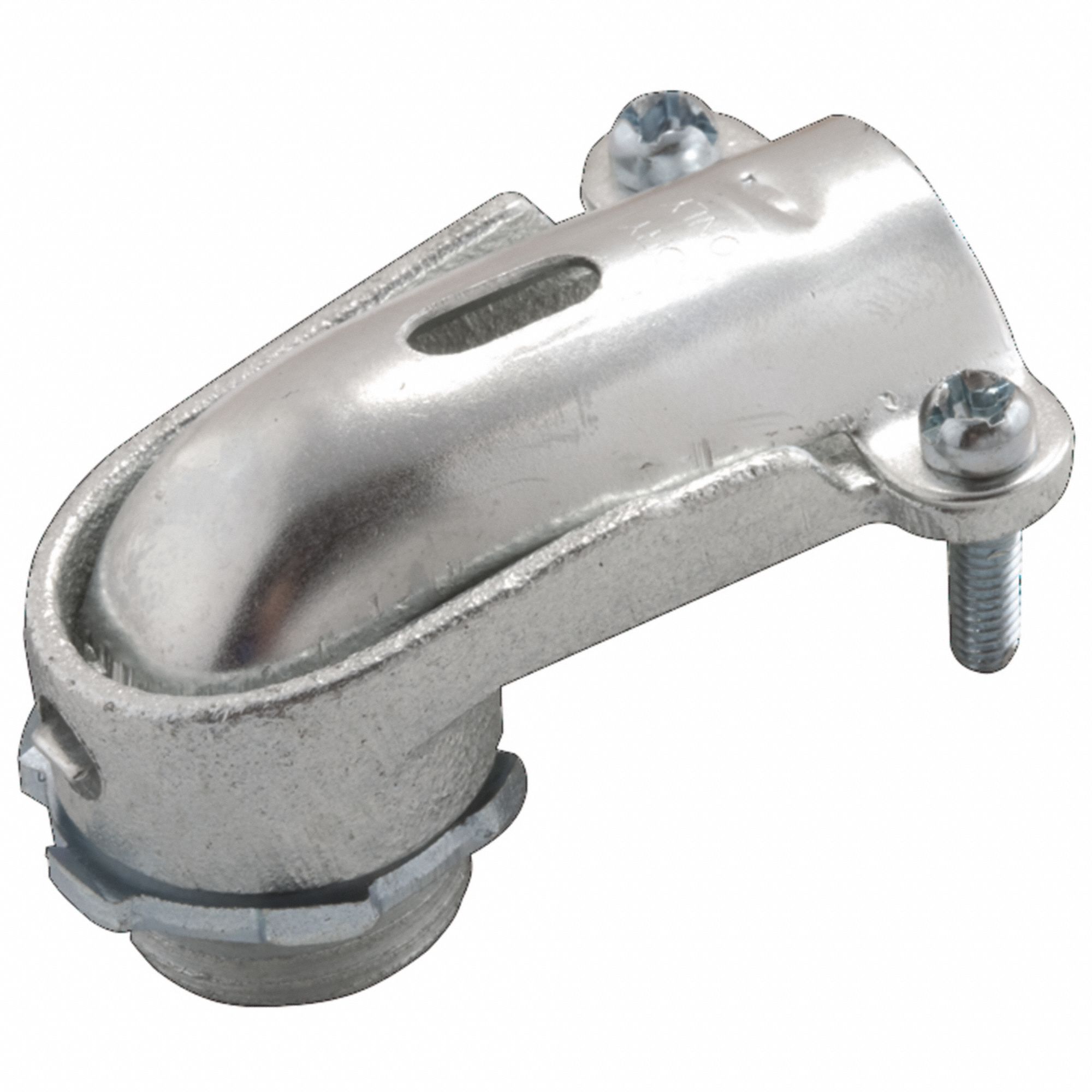 Squeeze Elbow Connector: Iron, 1/2 in Trade Size, Non Insulated