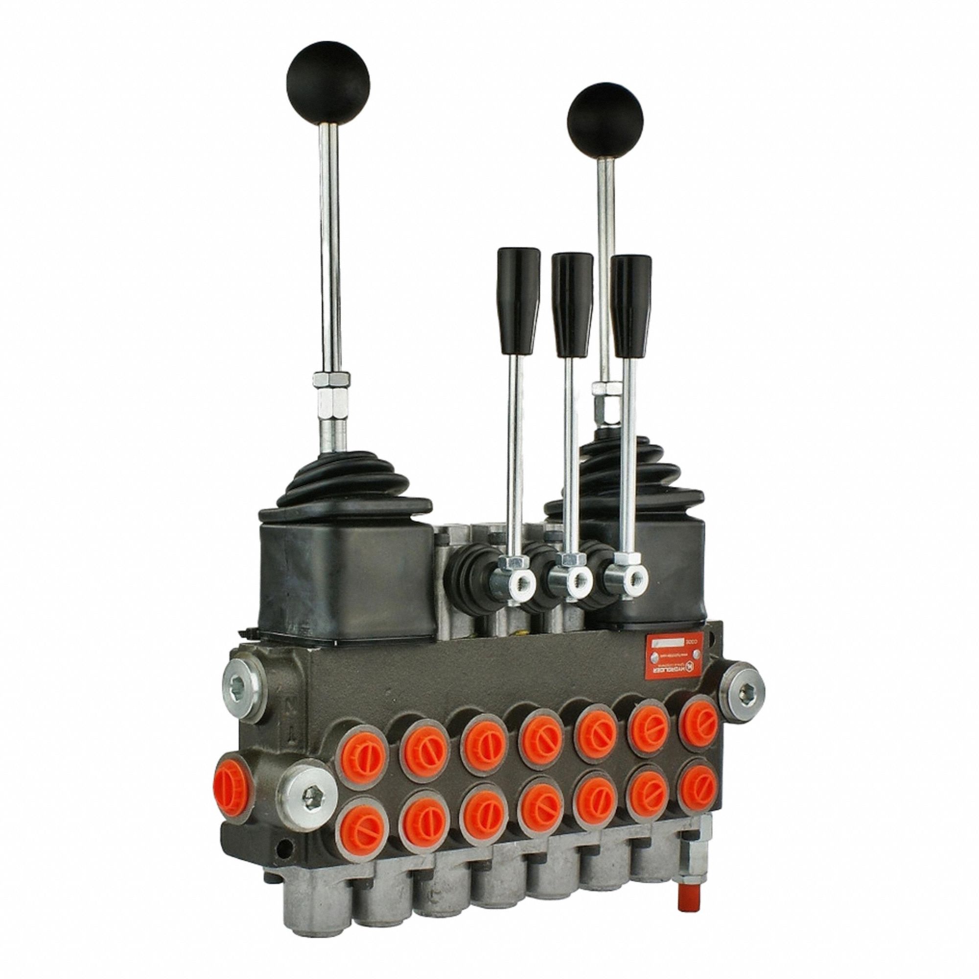 Hydraulic Directional Control Valve: Four-Way / Three Positions, Tandem Center, 7 Spools