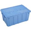Colored Attached-Lid Totes with Two-Piece Lids image