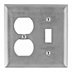 Combination Duplex-Receptacle & Toggle-Switch Wall Plates