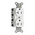 Duplex Receptacles with Snap-In Modules