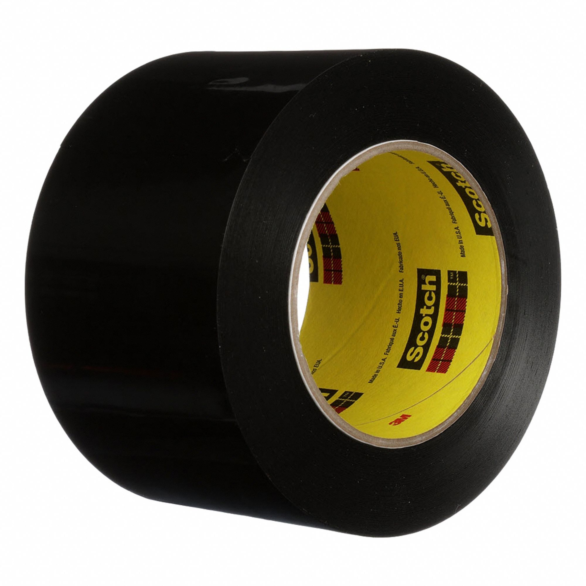 Sealing Tape: 2 in Wd, 36 yd Lg, 9.5 mil Thick, Black, Polyethylene Film, Rubber, 24 PK