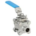 2-Way Stainless Steel Manual Ball Valves for Food & Beverage