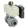 2-Way CPVC Pneumatic Ball Valves for Chemicals