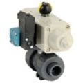 2-Way PVC Pneumatic Ball Valves for Chemicals