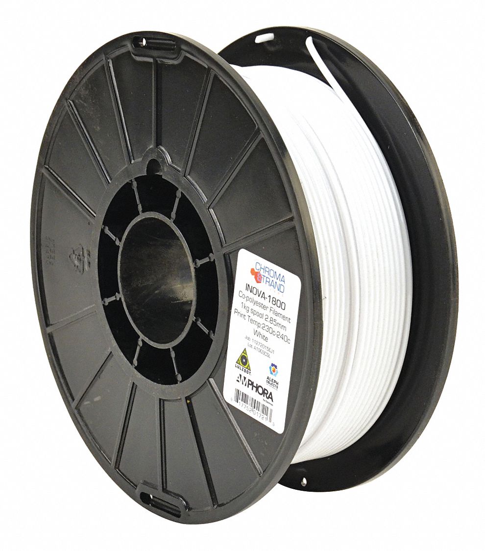 3D Printing Filament: Chroma Strand INOVA-1800, 2.85 mm, 1 kg, White
