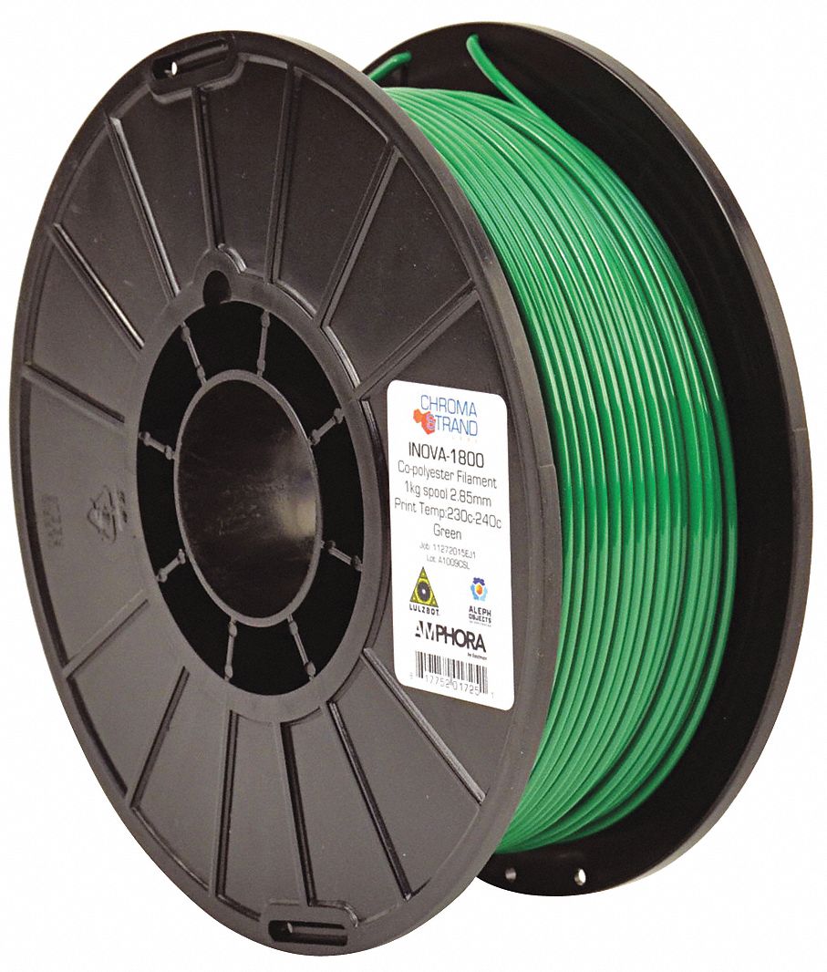 3D Printing Filament: Chroma Strand INOVA-1800, 2.85 mm, 1 kg, Green