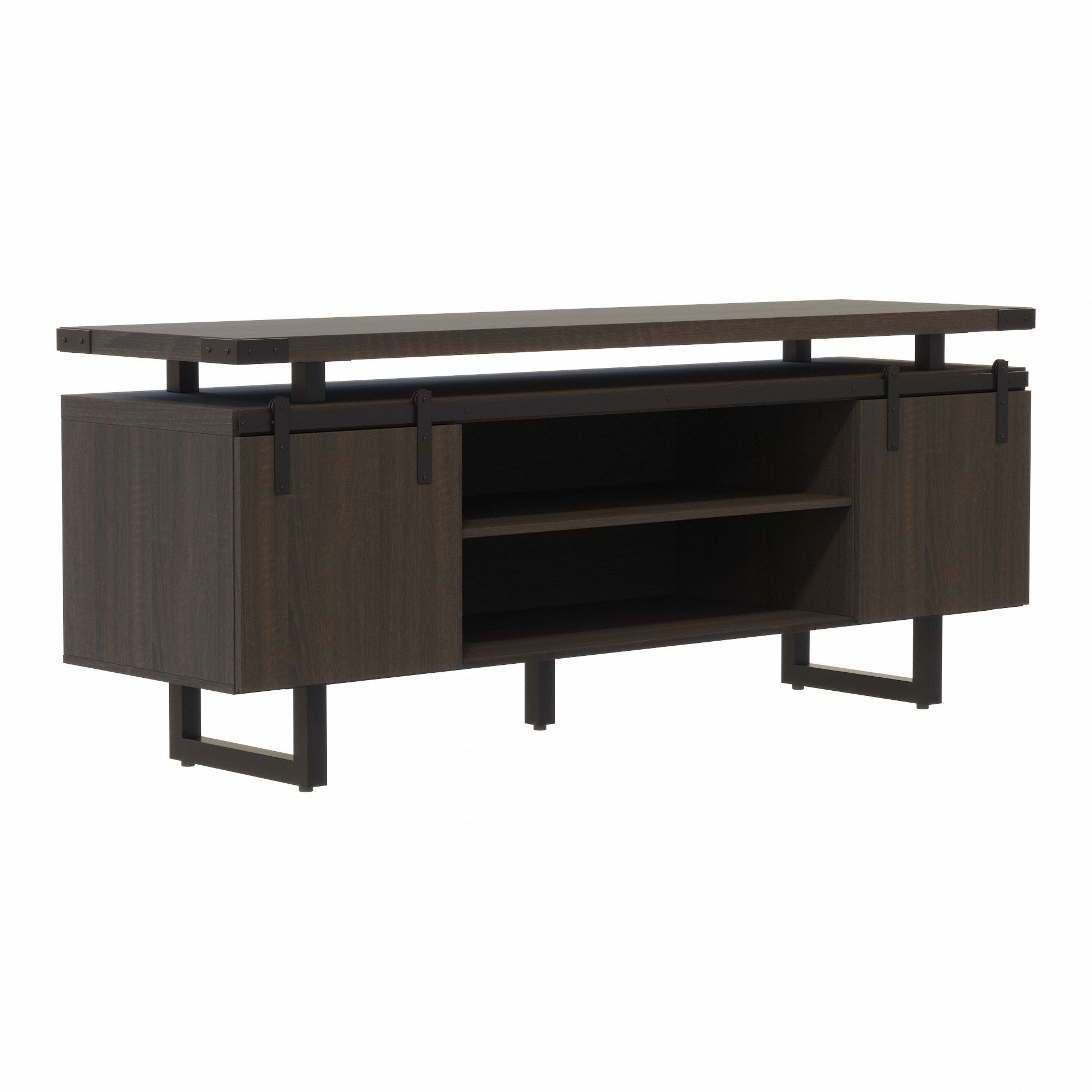 Storage Cabinet: Southern Tobacco, 72 in Overall Wd, 20 in Overall Dp